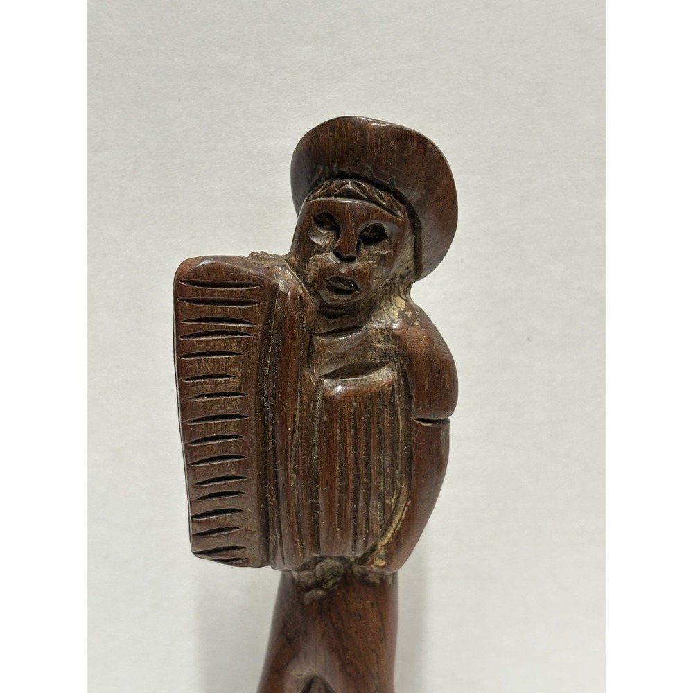 Figurine Sculpture Statue Old Traveling Man Brazil figurine 9 in Wood - Picture 2 of 12